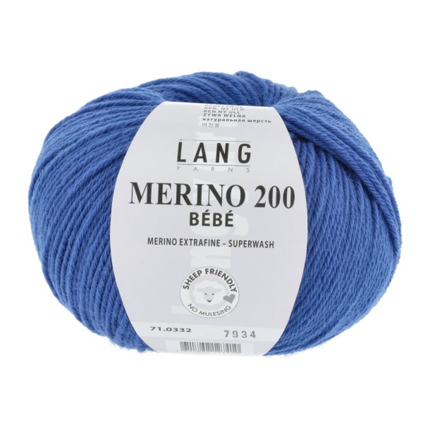 Lang Yarns - Merino 200 Bb Fv. 332 Blue Marine