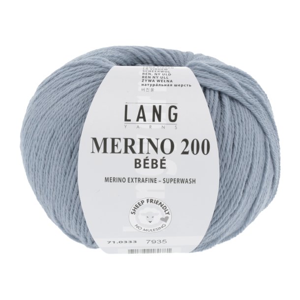 Lang Yarns - Merino 200 Bb Fv. 333 Lys Jeans