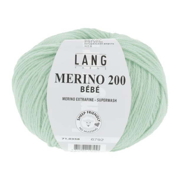 Lang Yarns - Merino 200 Bb Fv. 358 Lys grn