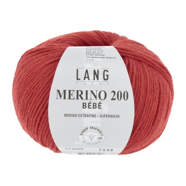 Lang Yarns - Merino 200 Bb Fv. 360 Rd