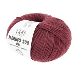 Lang Yarns - Merino 200 B�b� Fv. 361 M�rk R�d