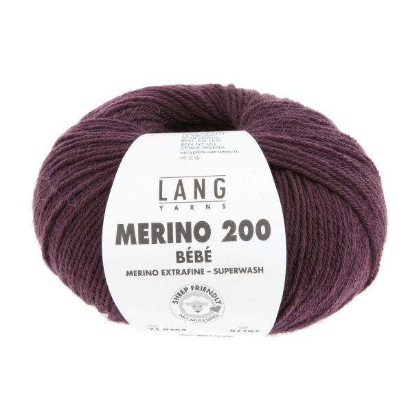 Lang Yarns - Merino 200 B�b� Fv. 364 Bordeaux