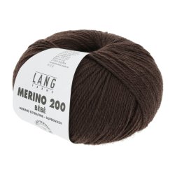 Lang Yarns - Merino 200 Bb Fv. 368 Mrk Brun