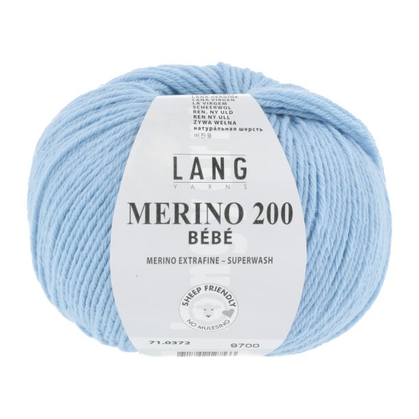 Lang Yarns - Merino 200 Bb Fv. 372 Lys Bl