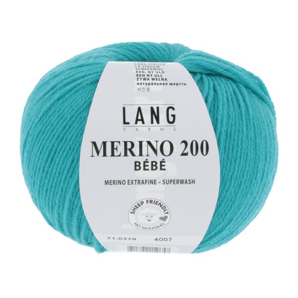 Lang Yarns - Merino 200 Bb Fv. 378 Aqua