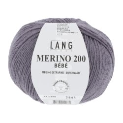 Lang Yarns - Merino 200 Bb Farve 390 Lillac