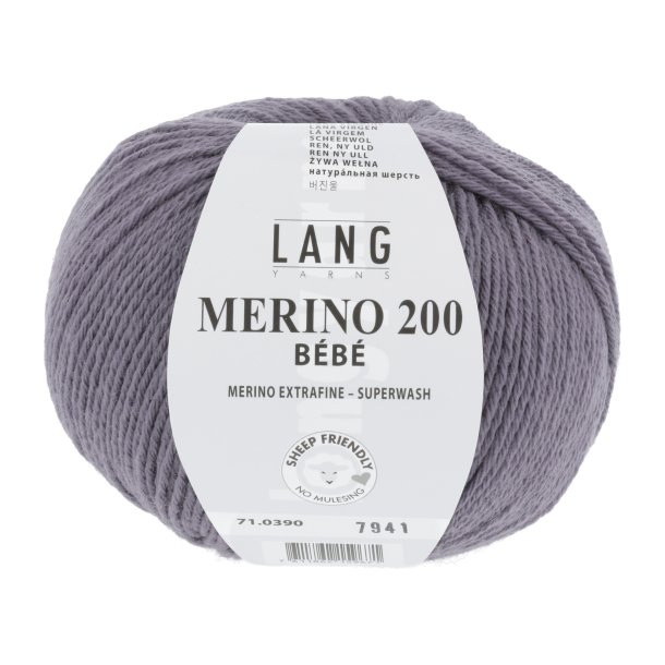 Lang Yarns - Merino 200 Bb Fv. 390 Lillac