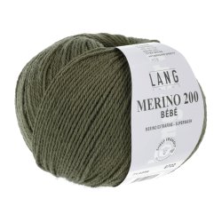 Lang Yarns - Merino 200 Bb Farve 398 Oliven