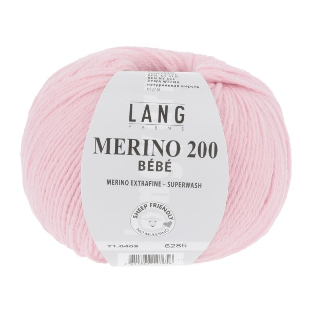 Lang Yarns - Merino 200 Bb Fv. 409 Varm Rose