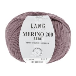 Lang Yarns - Merino 200 B�b� Fv. 448 St�vet Pink
