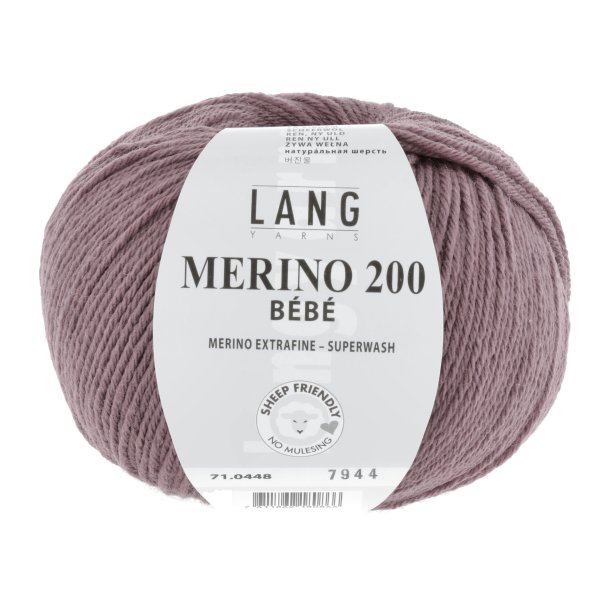 Lang Yarns - Merino 200 Bb Fv. 448 Stvet Pink