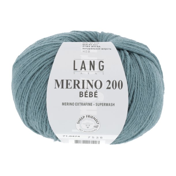 Lang Yarns - Merino 200 Bb Fv. 474 Atlantic