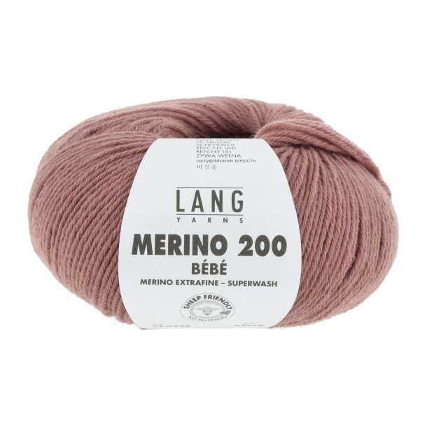 Lang Yarns - Merino 200 Bb Fv. 548 Rosentr