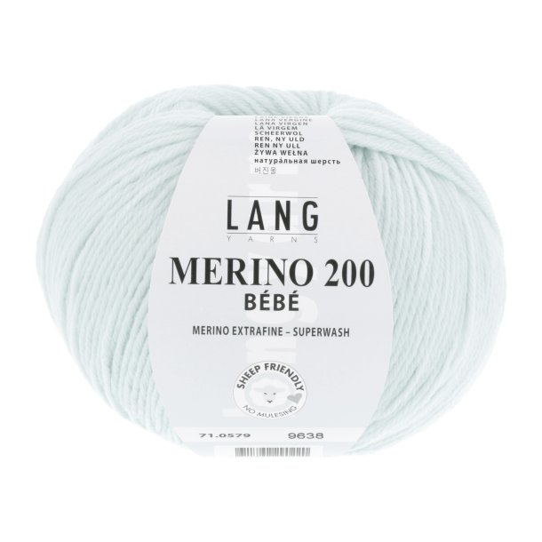 Lang Yarns - Merino 200 Bb Fv. 579 Baby Turkis