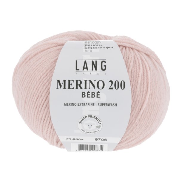 Lang Yarns - Merino 200 Bb Fv. 609 Rose