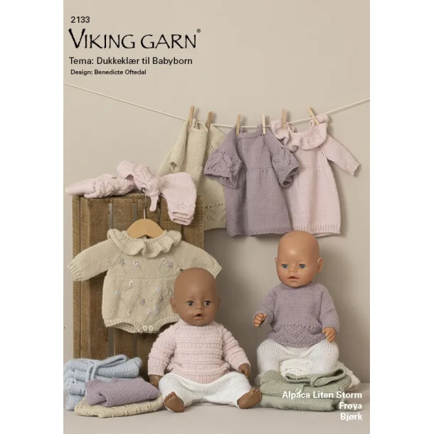 Viking Design - Opskriftshfte 2133 Dukkeklr til Babyborn