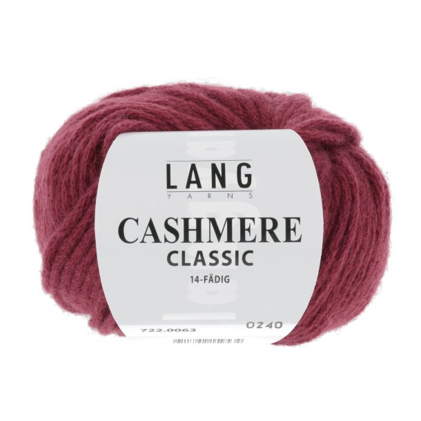 Lang Yarns - Cashmere Classic Fv. 63 Mrk Rd