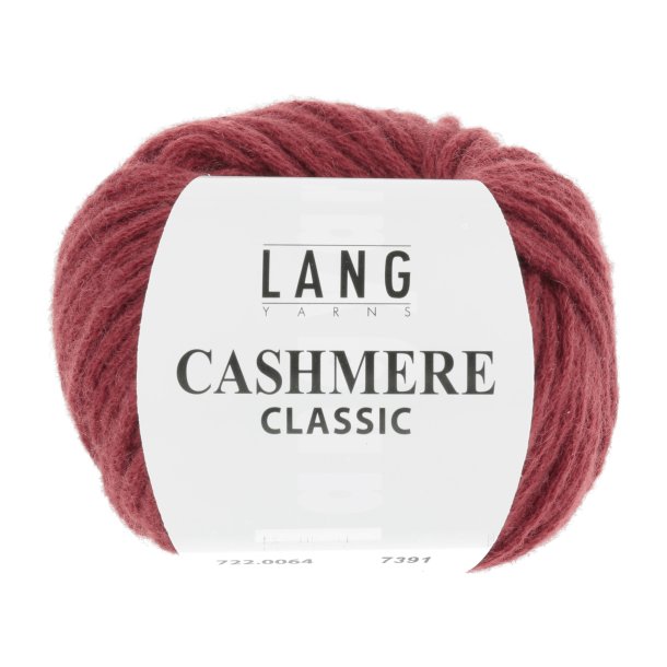 Lang Yarns - Cashmere Classic Fv. 64 Bordeaux Melange