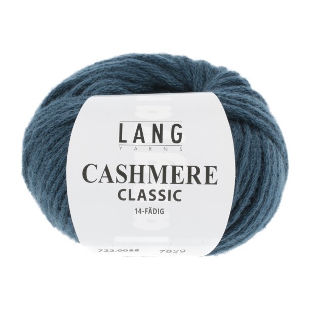 Lang Yarns - Cashmere Classic Fv. 88 mPetrol Meleret