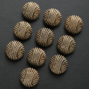 Metal Vintage Knap Fv. Bronze 19mm - 10 Stk