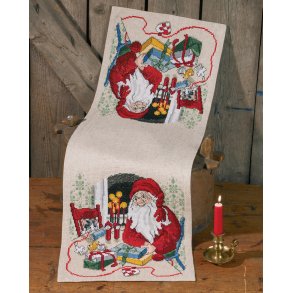 Permin - Broderi kit - Model Julemand & Kat