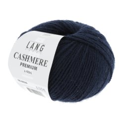 Lang Yarns - Cashmere Premium Fv. 25 Marine Bl.