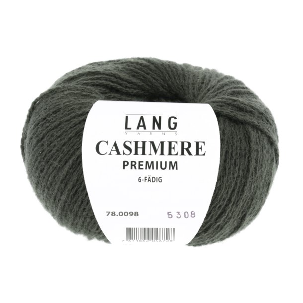 Lang Yarns - Cashmere Premium Fv. 98 Mrk Army Grn