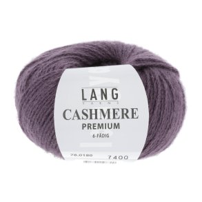 Lang Yarns - Cashmere Premium Fv. 180 Stvet Lilla