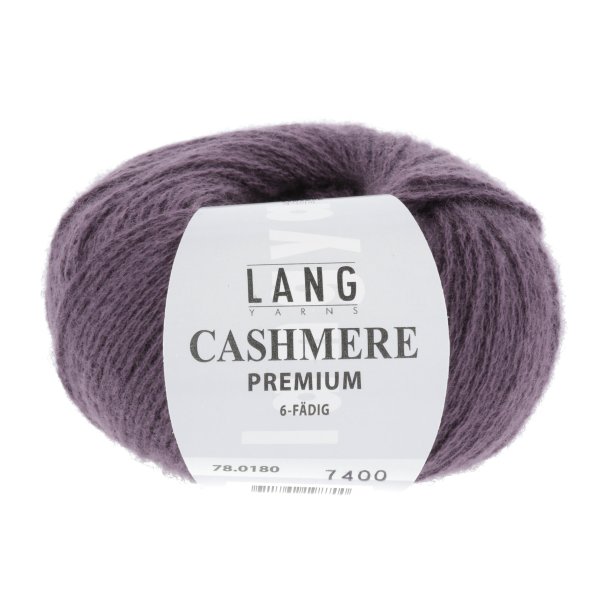 Lang Yarns - Cashmere Premium Fv. 180 Stvet Lilla