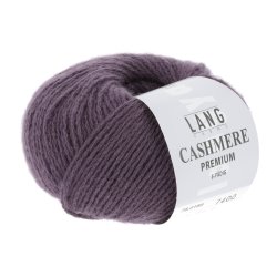 Lang Yarns - Cashmere Premium Fv. 180 Stvet Lilla