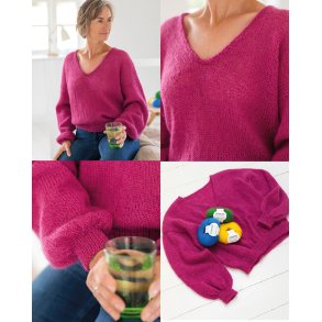 OnionKnit - Mohair Jumper. Enkeltopskrift 791743