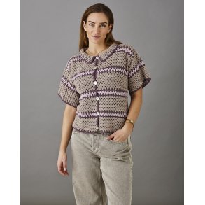 OnionKnit - Skjortebluse i oldemorh�kling. Enkeltopskrift 791800