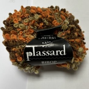 Plassard Bibop Effektgarn - Fv. 25 Orange/Grn Multi