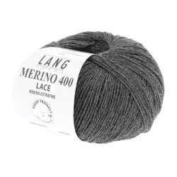 Lang Yarns - Merino 400 Lace Fv. 05 Mrk Gr Melange