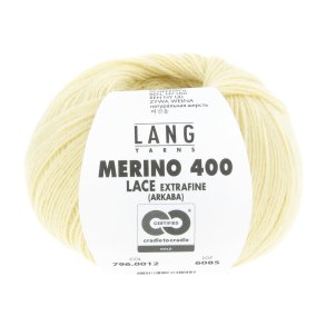 Lang Yarns - Merino 400 Lace Fv. 12 Baby Gul