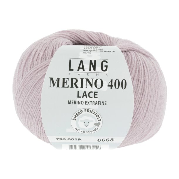 Lang Yarns - Merino 400 Lace Fv. 19 Rose