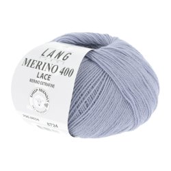 Lang Yarns - Merino 400 Lace Fv. 34 Lys Jeans