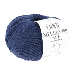 Lang Yarns - Merino 400 Lace Fv. 35 Bl Marine