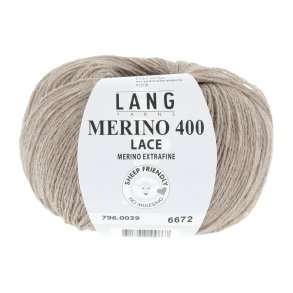 Lang Yarns - Merino 400 Lace Fv. 39 Camel Melange