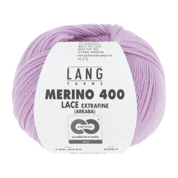 Lang Yarns - Merino 400 Lace Fv. 45 Mauve