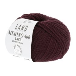 Lang Yarns - Merino 400 Lace Fv. 64 Bordeaux Melange