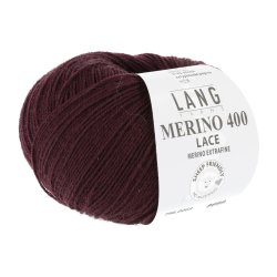 Lang Yarns - Merino 400 Lace Fv. 64 Bordeaux Melange