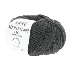 Lang Yarns - Merino 400 Lace Fv. 70 Antracit Melange