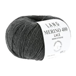Lang Yarns - Merino 400 Lace Fv. 70 Antracit Melange