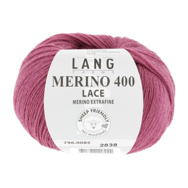 Lang Yarns - Merino 400 Lace Fv. 85 Pink