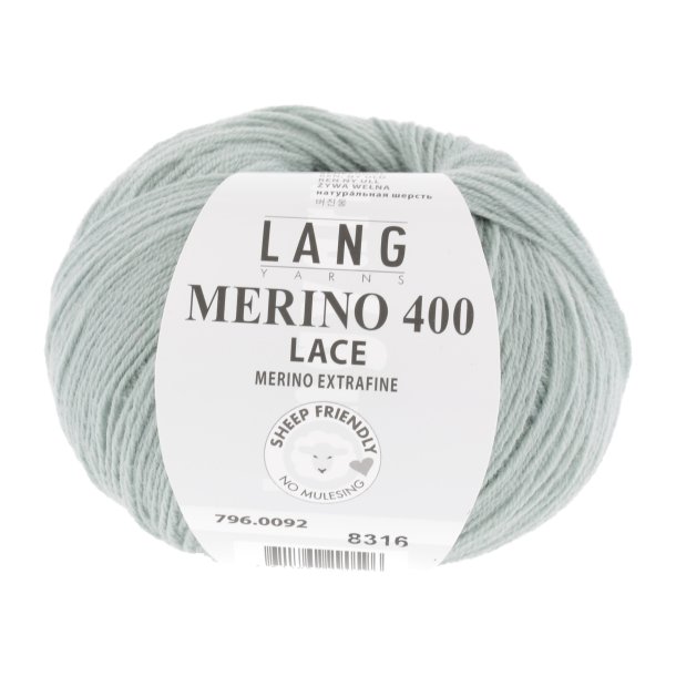 Lang Yarns - Merino 400 Lace Fv. 92 Salvie