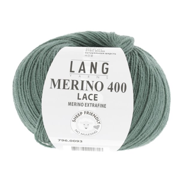 Lang Yarns - Merino 400 Lace Fv. 93 Vedbend