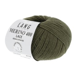 Lang Yarns - Merino 400 Lace Fv. 98 Oliven