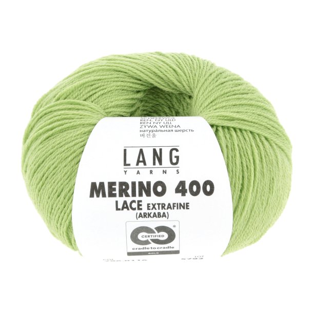 Lang Yarns - Merino 400 Lace Fv. 116 Matcha