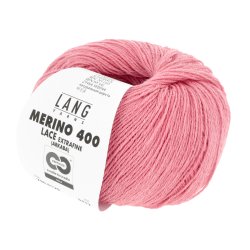 Lang Yarns - Merino 400 Lace Fv. 129 Bubblegum Melange
